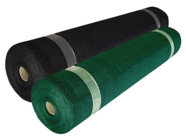 Filet d'ombrage (rouleaux noir / vert)